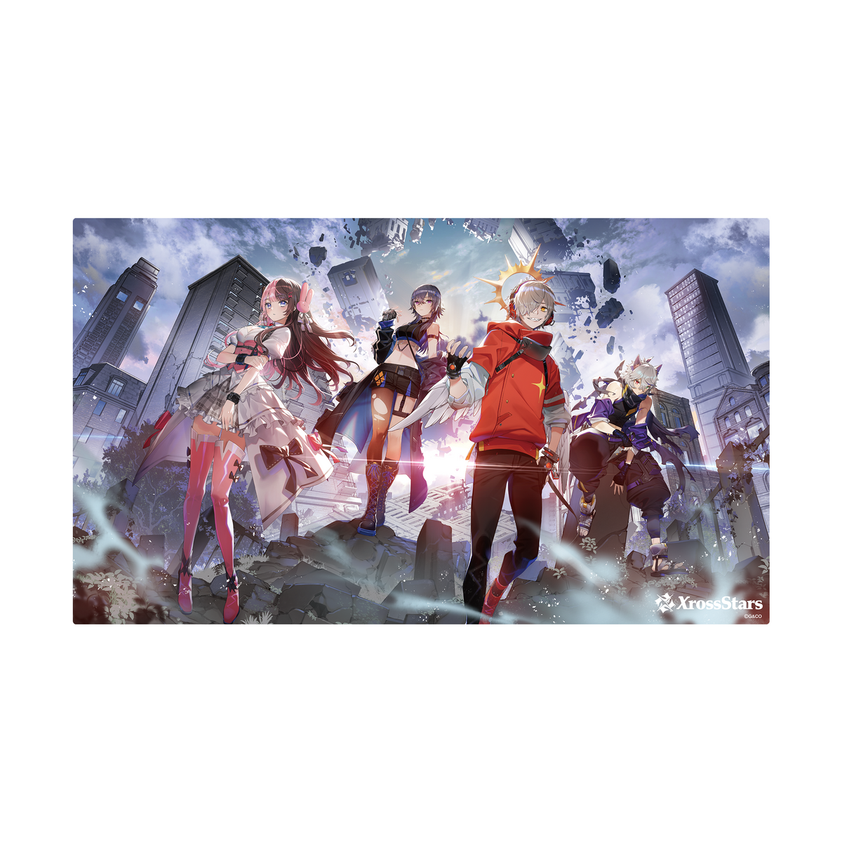 く*♪様 XrossStars Play Party 2025 プレイマット ポ Xross Stars オフィシャルプレイマット vol.1『Luminous Daybreak